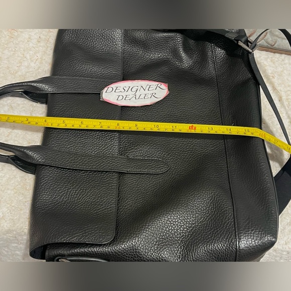Authentic COACH Hamilton Black Leather Portfolio Briefcase 75757 Unisex EUC! - Picture 8 of 13